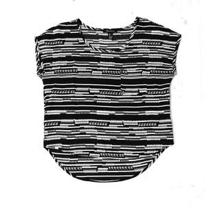 NWOT silky printed top